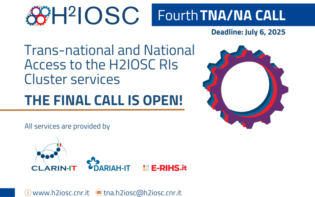Fourth and Final H2IOSC TNA/NA Call Now Open 