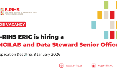E-RIHS ERIC Opens Vacancy for DIGILAB and Data Steward Senior Officer at the Central Hub in Florence | Deadline: 8 January 2026